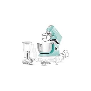 SENCOR STM 6351GR Robot Multifonctions 1 000 W Robot Pâtissier, Blender Professionnel 8 Vitesses Fonction PULSE Bol d'Acier Inoxydable 4,5 L