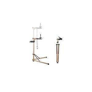 VEVOR Pied d'atelier v&eacute;lo pliable, hauteur r&eacute;glable de 1025-1510 mm, support de r&eacute;paration de v&eacute;lo robuste, charge 49,9 kg, stand de bicyclettes avec grand plateau &agrave; outils, pour VTT et v&eacute;los de route