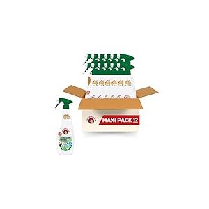 Chanteclair - Spray Degraissant Universel Musc Blanc Nettoyant, Efficaces Partout, Super Puissant sur Tous les Types de Saletés, Fonctionne Tête en Bas - 12 x 600 ml