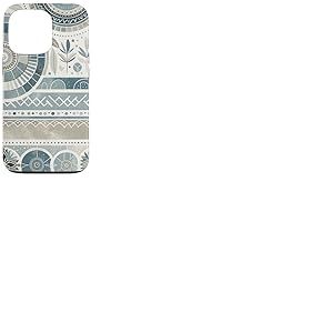 Ambiance tranquille à motifs terreux, mandala bohème Coque pour iPhone 13 Pro