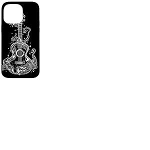 Ukulele Line Art Timple Guitalele Coque pour iPhone 14 Pro Max