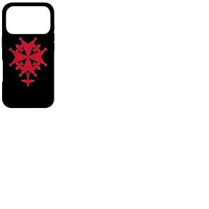 Croix huguenote fran&ccedil;aise protectrice Symbole calvinisme Coque pour iPhone 17 Pro