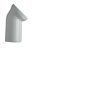 Cornat CKAB4500 Pipe coudée de WC, 45°, Blanc, Multicolore