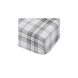 Catherine Lansfield Drap-Housse pour lit de 105 cm, Coton, Gris, 105x200