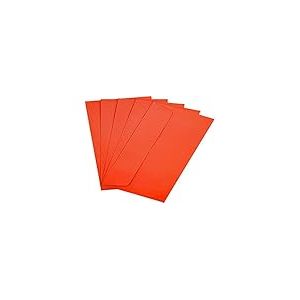 Raylu Paper® - Lot de 20 enveloppes colorées avec fermeture adhésive et sans fenêtre pour cadeaux de fête, mariage, anniversaire ou Noël. Enveloppes colorées taille DL 110 x 220 mm (Rouge)