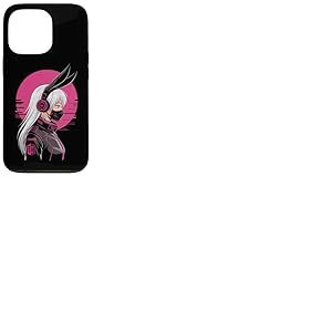 Cyberpunk Girl avec Masque Sci-FI Anime Manga Oreilles De Coque pour iPhone 13 Pro