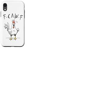 F-caw-f Poulet Rigolo Costume De Carnaval Poulet Coque pour iPhone XR
