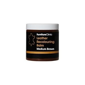 Furniture Clinic Baume de Recoloration du Cuir Brun Moyen Cr&egrave;me pour Restaurer la Couleur et Nourrir Le Cuir D&eacute;lav&eacute;, Us&eacute;, Ray&eacute; sur Canap&eacute;, Meuble, Si&egrave;ge Auto, Chaussures, Sac et Blouson. 16x Teintes