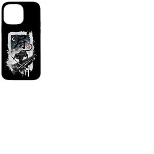 Katana Katana de Samoura&iuml; Ninja pour toiture Motif Chaton Noir Coque pour iPhone 14 Pro Max