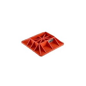 VEVOR Embase de Cric Tout Terrain Hi-Lift avec Support de Poign&eacute;e, Base de Cric &agrave; Cr&eacute;maill&egrave;re 29,5x29,5 cm, avec Capacit&eacute; de 3,18 T, pour la Plupart des Crics Agricoles avec Base 18,5x12 cm, Rouge