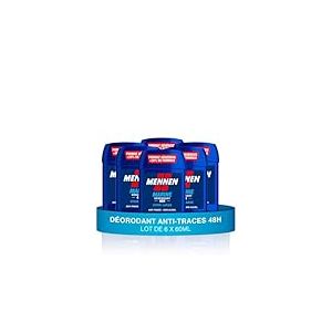 MENNEN - MARINE Deodorant Homme 24H - Stick Large - Sans Alcool - Anti-Traces - 60 ml - Lot de 6