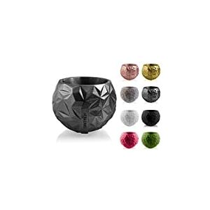 CONCRETTE Pot de Fleurs en Ciment, Cache-Pot en béton, géométrique, Ø 7,6 cm/Ø 24 cm, 17 Couleurs