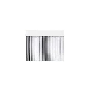 MercuryTextil P69 Rideau de Porte PVC 210 x 90 cm Transparent + Fil Noir