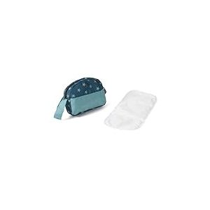 Bayer Chic 2000 - Sac à Langer pour poupées, Sac à Langer pour poupée, Accessoire de poupée, Sac de poupée, étoiles, Turquoise