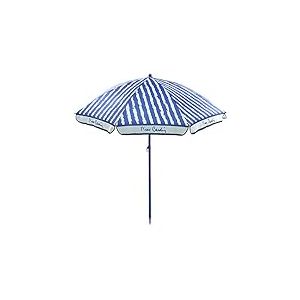 Pierre Cardin, Linea Haiti, Parapluie plage Portofino, Rayons en Paragon, Poteau Acier, Coton, 200 cm, Bleu ciel