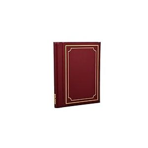 Arpan Album autocollant 36 Feuilles 72 Côtés Reliure spirale - Rouge