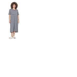 gs1 data protected company 4069787000005 Jersey-Kleid, Streifen,&uuml;berschnitten Robe, Marine, 54-56 Femmes