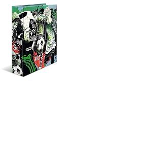 HERMA Classeur A4 Football 7 cm de large pour enfants avec motif sportif, classeur coloré à levier avec impression intérieure, pour garçons et filles