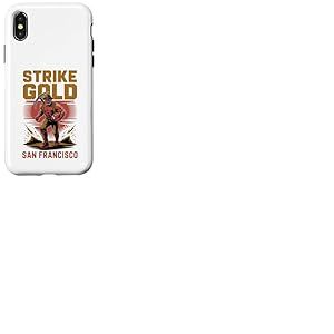 Strike Gold San Francisco Cool Football City Sport Fan Coque pour iPhone X/XS