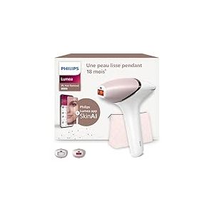 Philips Lumea série 9900 - épilateur à lumière pulsée, alternative à l'épilation laser, SenseIQ et SkinAI, 2 embouts pour le corps et le visage, BRI950/02