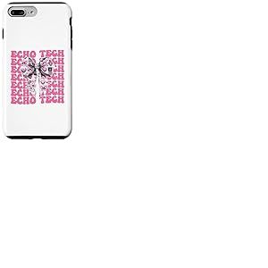 Echo Tech Technicienne en échocardiographie Fille Coquette Bow Rose Coque pour iPhone 7 Plus/8 Plus