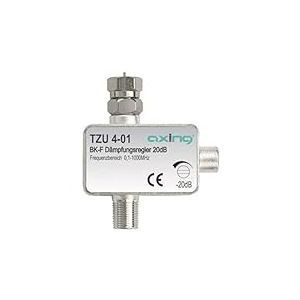Axing TZU 4-01 atténuateur pour câble tv CATV avec connecteur F (0,5-20 dB)