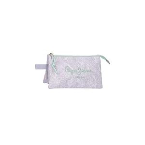 Pepe Jeans Renata Trousse triple violet 22 x 12 x 5 cm Polyester by Joumma Bags, violet, Talla única, Trousse triple