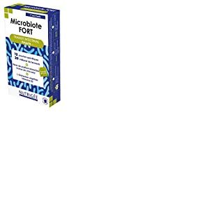 MICROBIOTE FORT TRANSIT INTESTINAL • Nourrir les bonnes bactéries et réguler le transit • PROBIOTIQUES + PRÉBIOTIQUES + NUTRIMENTS • 1 sachet/J • 7 Sachets • Fabriqué en France • Nutrigée