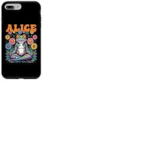 Alice - Motif Grenouille fantaisiste pour Fille - Prénom Alice Coque pour iPhone 7 Plus/8 Plus