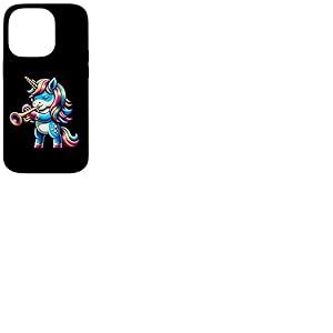 Unicorn Trompette Harmonie Magique Fantaisie Coque pour iPhone 14 Pro