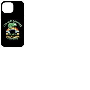 Je suis Plus confus qu'un caméléon sur Un caméléon Arc-en-Ciel Coque pour iPhone 16 Pro Max