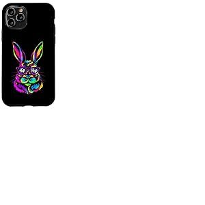 Hip Hop Vibrant Colorful Rabbit Coque pour iPhone 11 Pro