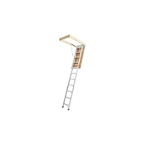VEVOR Échelle de Grenier, Capacité Charge 170 kg, Escalier de Grenier Escamotable, Hauteur Installation 3 à 3,13 m, Marche 80 mm, Échelle Pliable Polyvalent Aluminium, pour Accès Pratique aux Greniers