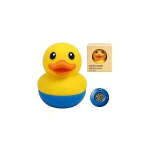 TensCare Digi Duck+ Thermomètre de Bain Bébé – Canard Flottant avec Écran LCD, LED Température, Silicone sans BPA, Pile Longue Durée