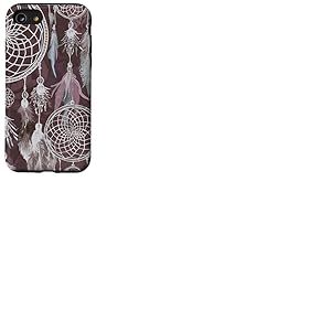 Dreamcatcher Boho Magic Plume Fonc&eacute;e Witchy Brown Dreams Coque pour iPhone SE (2020) / 7/8