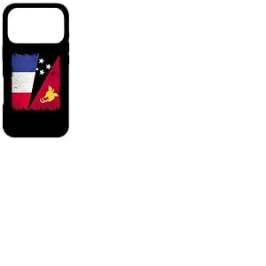 France Papouasie-Nouvelle-Guin&eacute;e Demi Drapeau Fran&ccedil;ais Patrimoine PNG Coque pour iPhone 17 Pro
