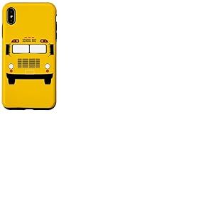 Costume de conducteur de Bus Scolaire Jaune Coque pour iPhone XS Max