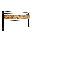 VEVOR Tête de lit pour lit King Size, tête de lit sur Pied réglable en Hauteur avec étagère de Rangement, avec Prises et Port USB, pour différents Cadres de lit, Assemblage Facile, Noir et Marron
