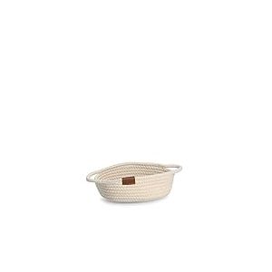 Zeller 14435 Panier de Rangement en Coton/Polyester Naturel 22 x 17 x 8,5 cm