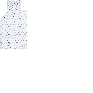 Meyco Home Shapes Linge de lit pour 1 Personne (Coton, matière Respirante, Facile d'entretien, Bande Pliante Pratique, Taille : 140 x 200/220 cm), Violet