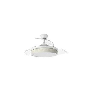 Eden pulse Ventilateur de plafond blanc/canisse 72 W 7200 lm 108D, 3 pales, températures sélectionnables, 39/54 x 49/108 cm