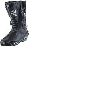 Protectwear Bottes de Moto Sport en Cuir, Noir, 43