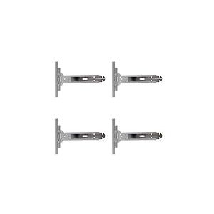 Amig - Lames pour Volet Roulant | 150 mm | Lot de 4 Unités | Attache volet roulant | Support pour Tige de Volet Roulant | Pour Raccordement du Volet avec l'Axe | Acier Inoxydable et Nylon Gris