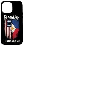 Moitié philippin moitié Drapeau américain américain philippin américain Coque pour iPhone 13 Pro Max