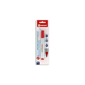 Centauro - Marqueur permanent rouge, 3 mm, pointe conique, séchage rapide, encre à base d'huile, convient à tous les types de surfaces, métal, verre, étain, plastique, film photo, bois, papier et
