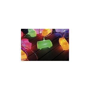 BRISA VW Collection Guirlande lumineuse 3D à piles pour éclairage de fête au design T1 Combi Bus (Classic Bus/Couleurs)