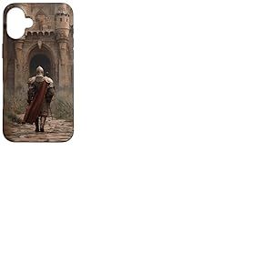 Ch&acirc;teau m&eacute;di&eacute;val et Art Chevalier Coque pour iPhone 16 Plus