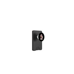Tête de Coq Stylisée avec Chapeau en Style BD PopSockets PopWallet pour MagSafe