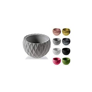CONCRETTE Pot de Fleurs en Ciment, Cache-Pot en béton Bauble Ø 7 cm/Ø 7,6 cm | 17 Couleurs