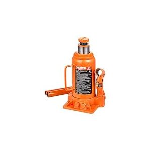 VEVOR Cric Bouteille Hydraulique avec Grande Capacit&eacute; de 12 T, Cric de Levage pour Voiture Plage 20,5-40 cm, Construction Solide, pour Entretien R&eacute;paration Automobile SUV, Atelier Garage, Orange